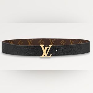 LV Initiales 30mm Reversible Belt - Black